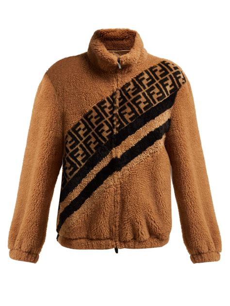 fendi fur sleeve jacket|FENDI Faux Fur & Shearling Jackets for Women .